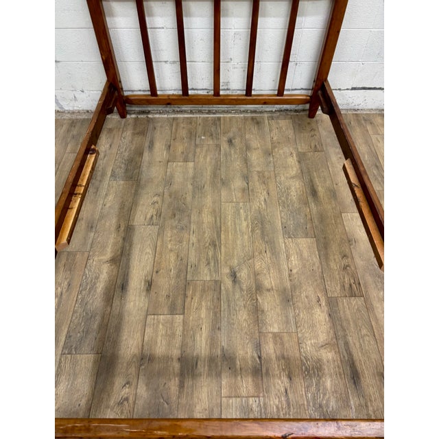 Vintage Full Size Mission Arts and Crafts Rustic Style Slat Bed For Sale - Image 10 of 12