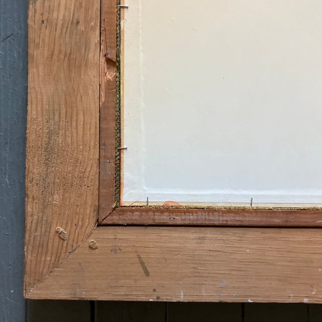 1970s 1970’s Original Abstract Modernist Geometric Painting For Sale - Image 5 of 5