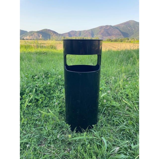 Black Umbrella Stand by Gino Colombini for Kartell, Italy, 1960s For Sale - Image 8 of 8