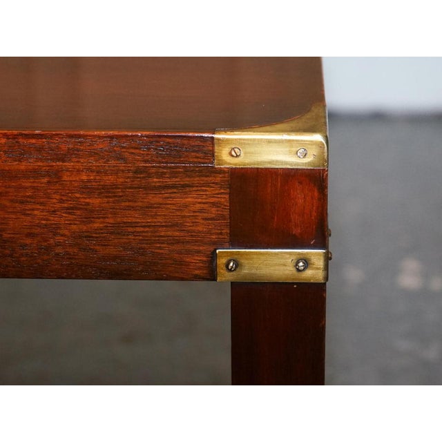 Brown Vintage Military Campaign Coffee Table from R.E.H Kennedy For Sale - Image 8 of 17