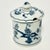 Blue 1950s Vintage Japanese Chinoiserie Meissen Blue Danube Lidded Jam Preserve Jar. For Sale - Image 8 of 10