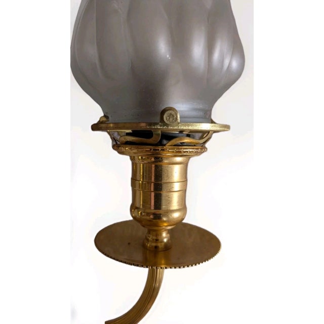 1960s 1960's French Regency Gilt and Patinated Bronze Wall Sconce Maison Bagues a - Pair For Sale - Image 5 of 12
