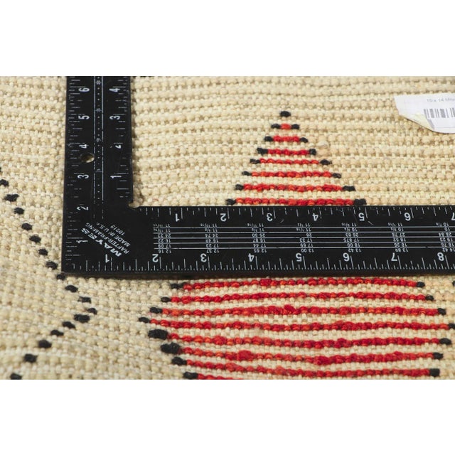 2010s Vintage Aqua Moroccan Style Rug - 10'03 X 14'02 For Sale In Dallas - Image 6 of 10