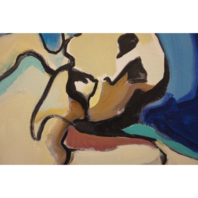 An original oil painting by Fay Singer of Malibu, CA.