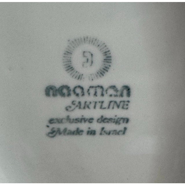 Mid-Century Modern 1970s Vase Porcelain Mid Century Modern Naaman Israel Hand Cast 10.25” For Sale - Image 3 of 7