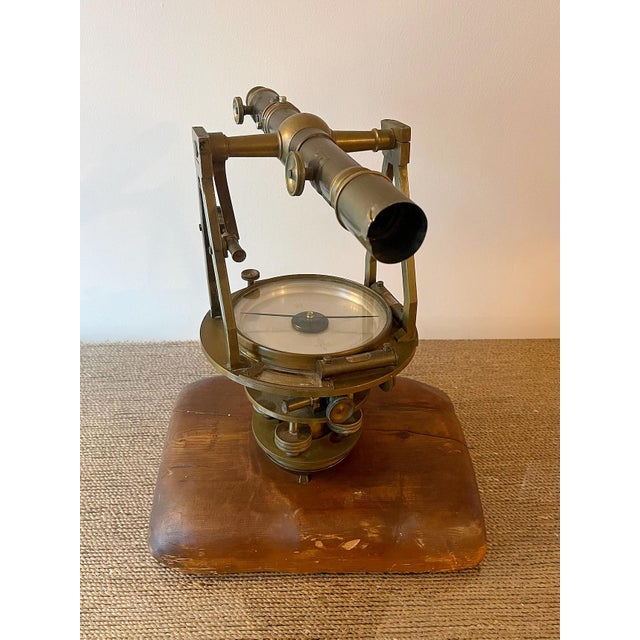 Gold Antique W. & l.e. Gurley Brass Surveyor’s Transit, Troy Ny, Circa 1890–1905 For Sale - Image 8 of 9