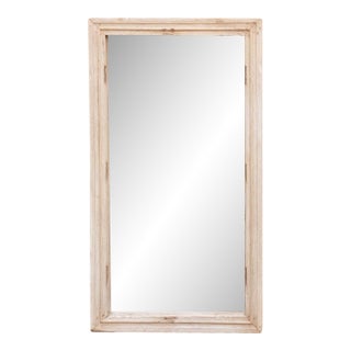Grand Sun Bleached Architectural Teak Mirror For Sale