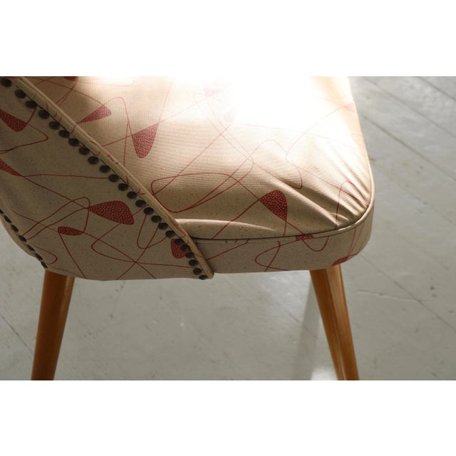 Vintage German Original Vinyl Cover Cocktail Chair, 1950s For Sale - Image 15 of 18