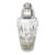 Vintage Wilhelm Wolff German Cut Crystal & Silver-Plated Cocktail Shaker, Marked W 464 For Sale