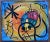 1960s Miróvian Style Painting , Peter Keil, 1967 For Sale - Image 5 of 5