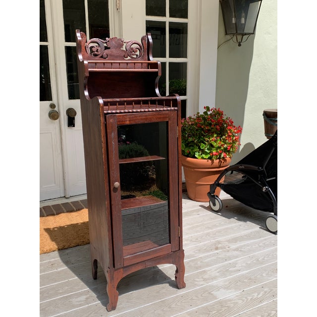 Antique Early American Curio Cabinet Chairish