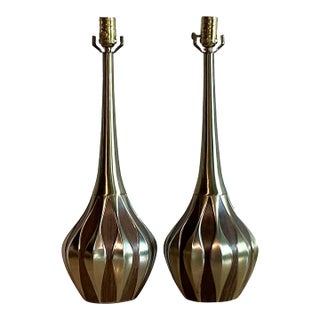 Vintage Mid-Century Modern Heyco Genie Bottle Lamps - a Pair For Sale