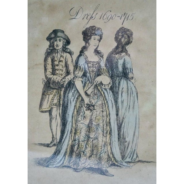 J. P. Malcolm, Fashion Illustrations, Lithograph Prints, 1808, Set of 5 For Sale - Image 12 of 17