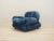 Italian Blue Armchair, 1970s For Sale - Image 3 of 14