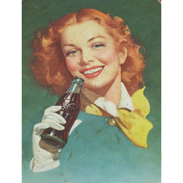 1938 Coca-Cola Tray, Made in USA, Excellent Condition, Collectible Dimensions: 34 x 27