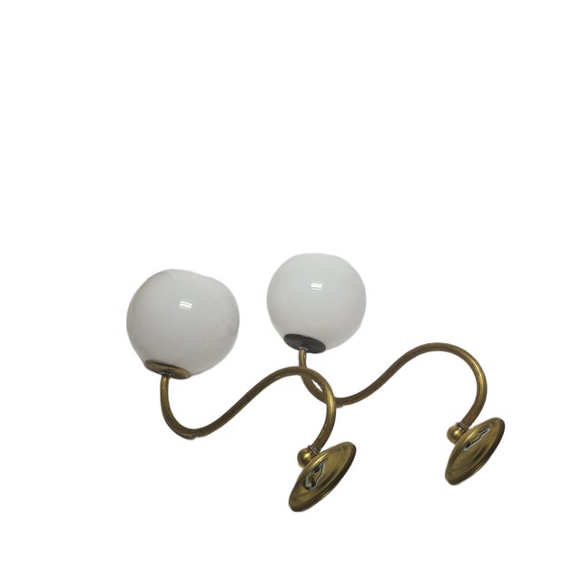 Art Deco Wall Lamp, Poland, 1950s, Set of 2 For Sale - Image 6 of 12