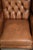 Chesterfield Cowhide Wing Armchair In Light Brown For Sale - Image 9 of 13