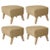 Not Yet Made - Made To Order Sand Natural Oak Raf Simons Vidar 3 My Own Chair Footstools by Lassen, Set of 4 For Sale - Image 5 of 5