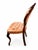 Vintage Carved Floral Walnut Side Chair With Tufted Velvet Upholstery For Sale - Image 4 of 6