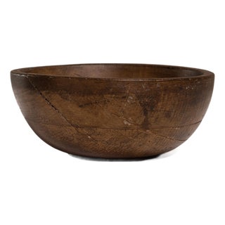 Mid 20th Century Denmark Brown Teak Decorative Bowl For Sale