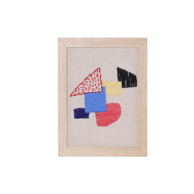 Contemporary Sea Edition Embroidery #3 by Mariadela Araujo For Sale - Image 3 of 3