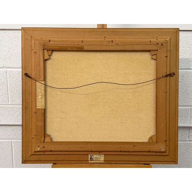 Winter Evening Ducks Flying over Water - English Countryside Vintage British Art 1979 For Sale - Image 6 of 15