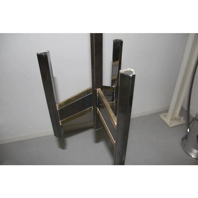 Black Vintage Minimalist Chandelier by Gaetano Sciolari, 1970s For Sale - Image 8 of 9