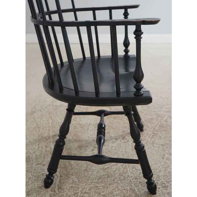 Wood Lawrence Crouse Bench Made Windsor Armchair For Sale - Image 7 of 18