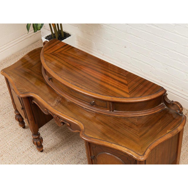 Burnt Umber Vintage Antique Vanity For Sale - Image 8 of 12
