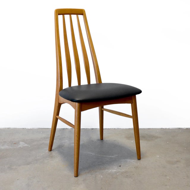 Koefoed Hornslet "Eva" Oak Dining Chairs Designed by Niels Koefoed For Sale - Image 9 of 11