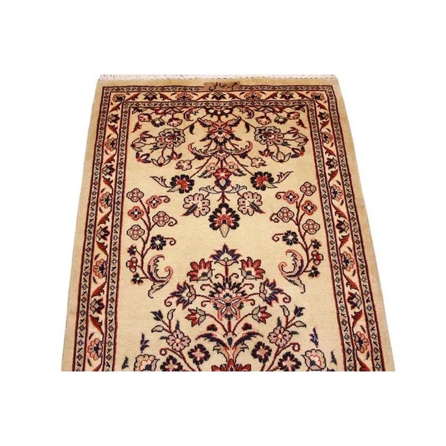 Textile Middle Eastern Hand-Knotted Sarough Runner Rug For Sale - Image 7 of 11