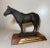 Up for sale is a wonderful vintage 1973 solid bronze horse trophy presented by the American Quarter Horse Association. It...