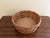 Vintage Round Woven Oak Casserole Serving Basket With Leather Handles For Sale - Image 9 of 13
