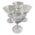 Vintage Clear Glass Cocktail / Champagne Glasses- Set of 4 For Sale