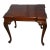 Ethan Allen Burl Mahogany Table Vintage Queen Anne Side Carved Claw Foot For Sale