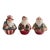 Vintage Scioto Santa Figurines: Uncle Sam, Santa Toymaker, Old World Santa, Set of 3 For Sale