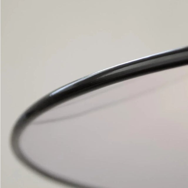 Large Suspension Lamp in White Murano Glass with Black Finishes, Italy, 1970s For Sale - Image 10 of 12