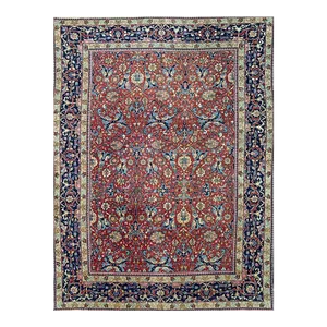 1940s Old Persian Tabriz Area Rug 8’6″ X 11’4″