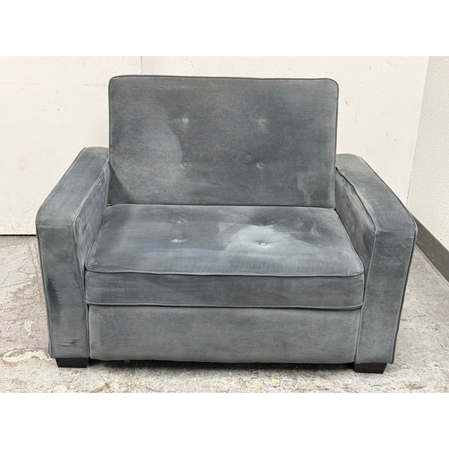 Wood Twin Size Serta Convertible Sleeper Chair For Sale - Image 7 of 12