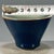 Late 20th Century Vintage Chinoiserie Monochrome Blue Glazed Porcelain Teacup – Celadon Interior, Gilded Rim For Sale - Image 5 of 9