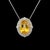 2010s Natural Citrine Diamond Necklace 14k Gold 11.93 TCW Certified For Sale - Image 5 of 11