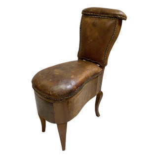 18th Century Vintage French Commode Chair For Sale
