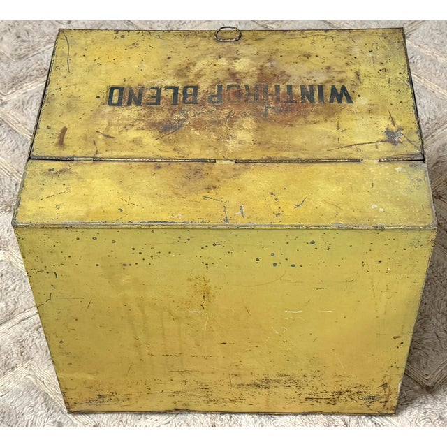 Early 20th Century Antique Winslow’s “Winthrop Blend” Coffee Advertising Store Bin, USA 1895-1910 For Sale - Image 5 of 9