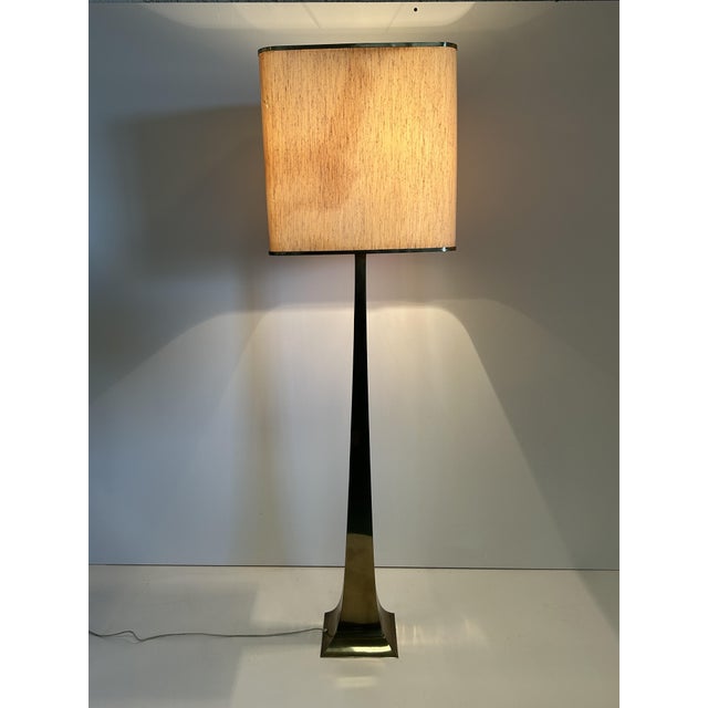 High Society Brass Floor Lamp, 1970s For Sale - Image 6 of 12