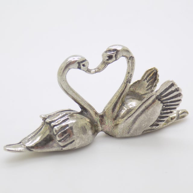 Vintage Swans in Love, 1970s For Sale - Image 4 of 10