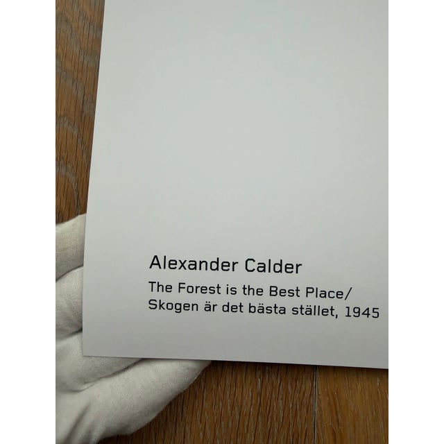 Abstract Alexander Calder (1898-1976), Skogen Är Det Bästa Stället, 1945, Copyright Calder Foundation, New York/Ars, 2015, Printed in Sweden For Sale - Image 3 of 9