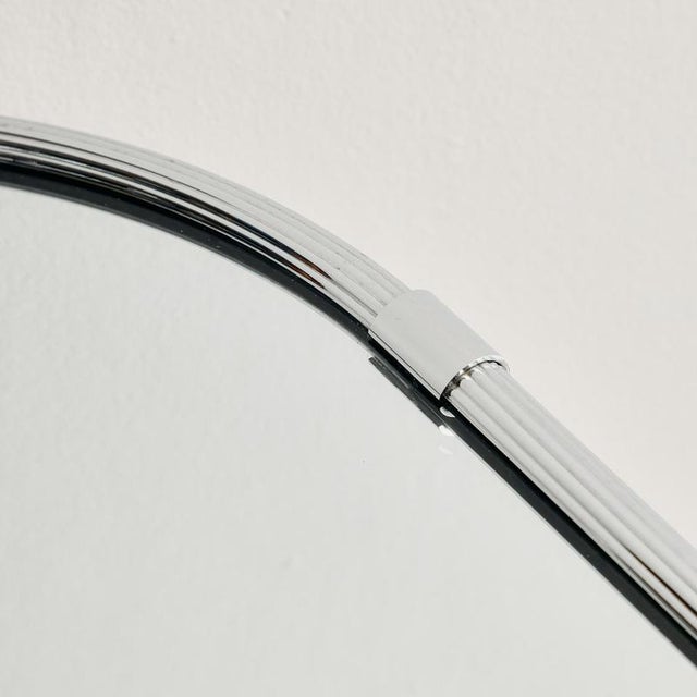 Metal Vintage Metal Framed Mirror, 1970s For Sale - Image 7 of 10