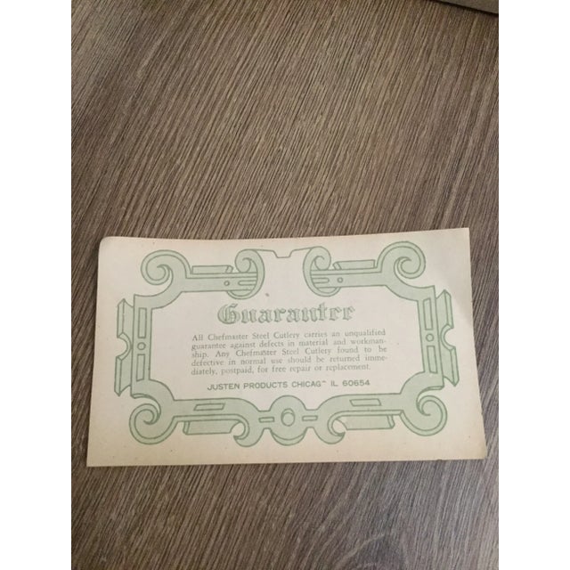 Vintage Chef Master Steel Cutlery Set of Six For Sale - Image 9 of 9