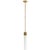 Fascio Single Pendant in Hand-Rubbed Antique Brass with Crystal Designer: Lauren Rottet Fixture Height: 21.25" Min. Custom...