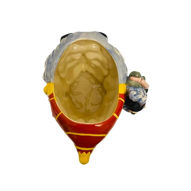 Late 20th Century Vintage Royal Doulton Punch & Judy Double Sided Character Jug, 1993 For Sale - Image 5 of 6